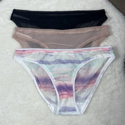 Paquete de 3 bragas cortas On Gossamer Mesh Hi Cut L grandes Foto 1 de 4