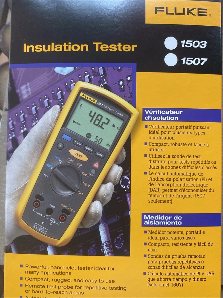 New Fluke 1503 Insulation Resistance Meter/Tester - Image 1 of 4
