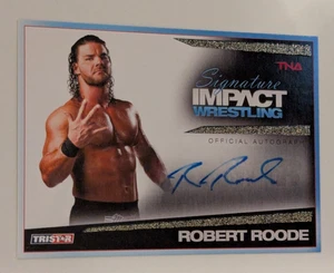 2011 TRISTAR TNA Signature Impact Autographs Gold #S24 Robert Roode 24/25 - Picture 1 of 2