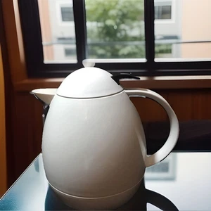 Vintage German Hans Slany Design White Leifheit Columbus Thermos Karaffe 1,2 Ltr  - Bild 1 von 5