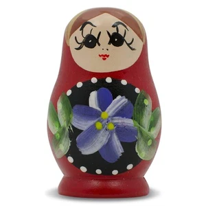 Red Wooden Matryoshka Doll Fridge Magnet - Picture 1 of 2