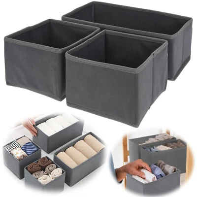 Schubladen Organizer 3´er Set Ordnungssystem Regalbox Aufbewahrungsbox Faltkiste - Bild 1 von 4