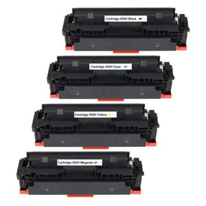 Toner 4PK ad alto rendimento BK/C/M/Y per Canon 055H ImageCLASS MF741Cdw 743Cdw 745Cdw - Foto 1 di 1