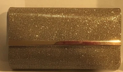 BareMinerals золото отлива блестящий красоты косметики сумка / клатч новый - Изображение 1 из 4