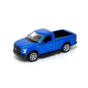 Welly 1:60 1:64 Series 2015 Ford F-150 Regular Cab Blue Diecast Toy Truck 52348 - Picture 1 of 4