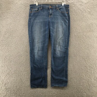 Gap Premium Straight Crop Jeans Womens 10 (actual 36x29) Blue Denim Cotton Blend - Image 1 of 4