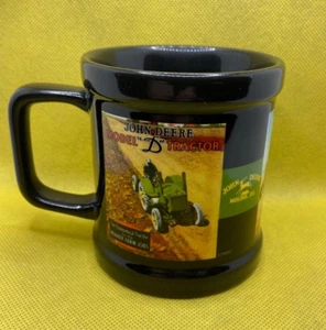 JOHN DEERE BLACK COFFEE MUG TRACTOR ADVERTISEMENTS MODEL D R 320 DIESEL New - Picture 1 of 8