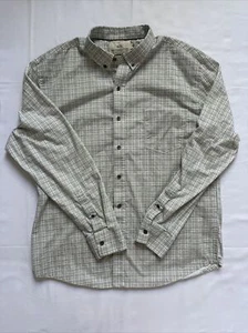 WRK Work Rest Karma Shirt Mens XL Green Blue Reworked Dupplin Button Long Sleeve - Picture 1 of 7