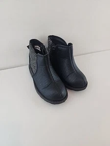 Carter's Toddler Girls  Black Glitter Boot Bootie Size 6 - Picture 1 of 8