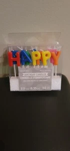 Happy Birthday NEW 2.5" Pick Candles - Picture 1 of 2