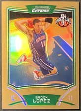 Brook Lopez 2008-09 Bowman Chrome RC #120 Gold Refractor /50 Bucks Rookie Card