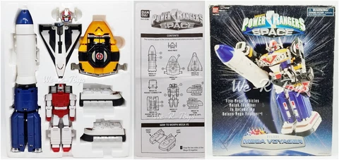 Power Rangers in Space Deluxe Mega Voyager 1997 Bandai No. 3186 Cover