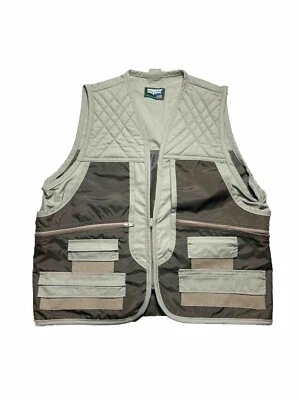 Vintage Saftbak Hunting Vest Brown Game Bag Upland Mens Sz L Gamebird Duck USA - Image 1 of 4