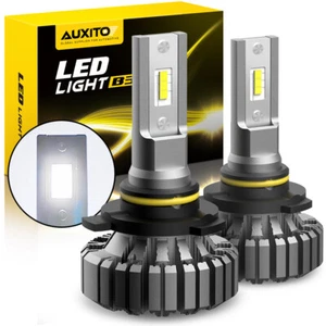 LED AUXITO Headlights High Low Beam HIR2 White 9012 6500K CANbus Error Free X2 - Bild 1 von 15