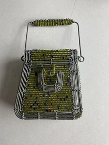 BORSA DECORATIVA IN FILO DI PERLINE UNICA - Foto 1 di 9