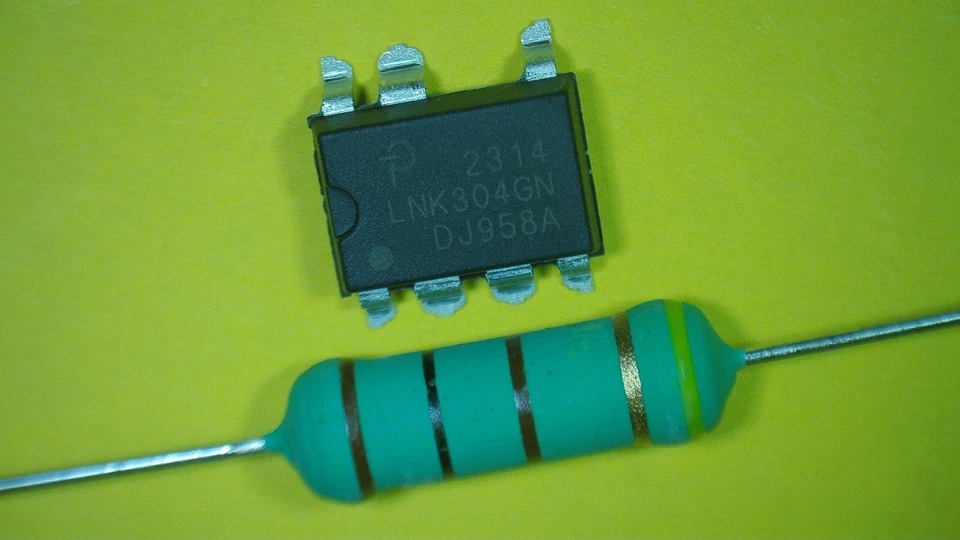 POWER INTEGRATIONS LNK304GN + Widerstand 47 Ohm 3 Watt Reparaturset, Whirlpool, AEG, Bauknecht