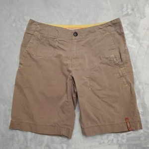 REI Shorts Women 6 Brown Cotton Nylon Blend Lightweight Cargo Pocket Hiking Gorp - Picture 1 of 8