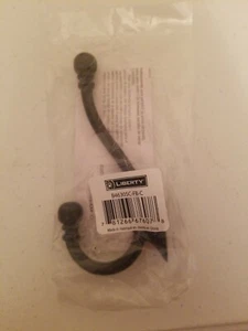 Liberty Hardware B46305C-FB-C Ball End Coat and Hat Hook, Flat Black (H3) - Picture 1 of 2