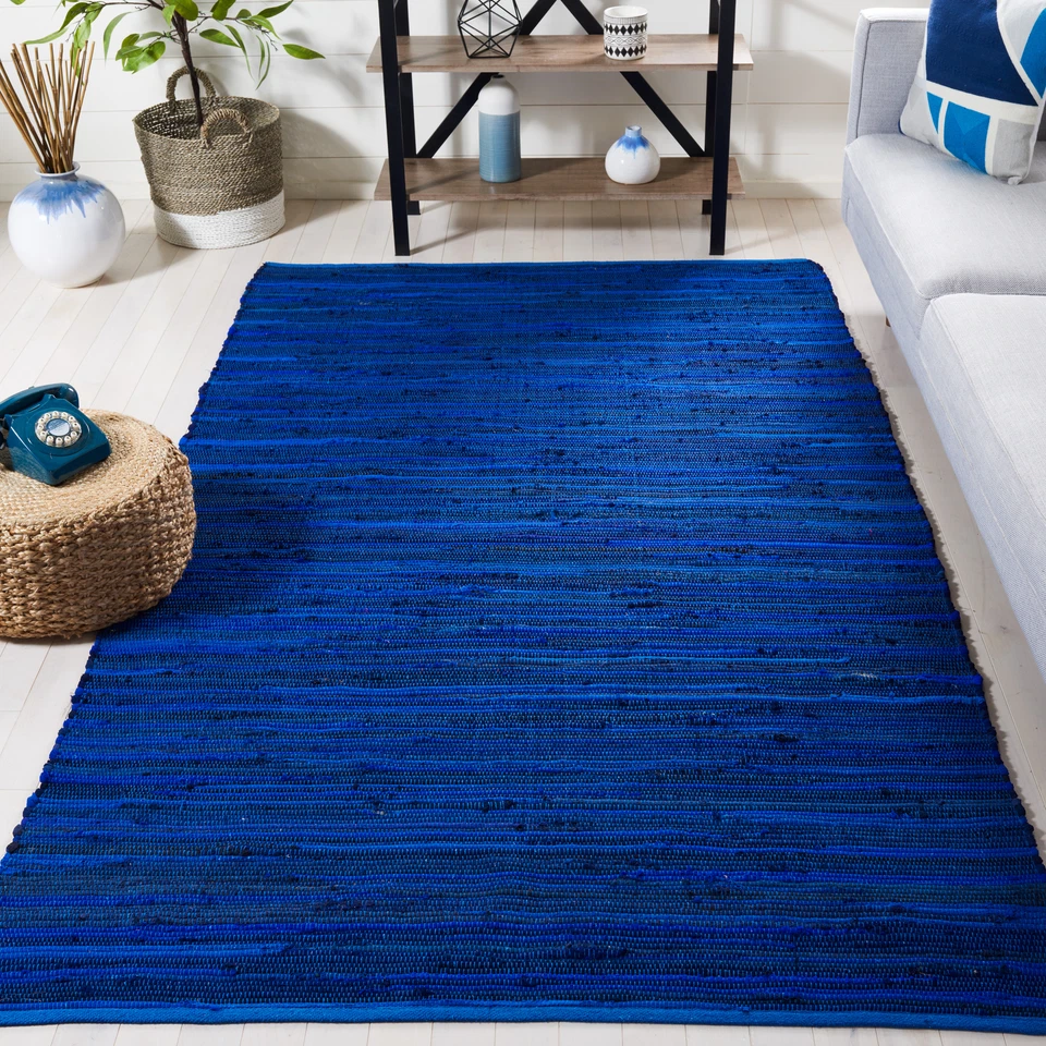 Safavieh Rag Rug BLUE / MULTI 4' ' Area Rug - RAR130B-4