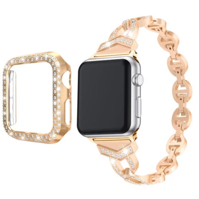 Correa Bling iWatch + Estuche Correa Diamante Para Apple Watch Series 10 42mm/46mm Foto 1 de 4