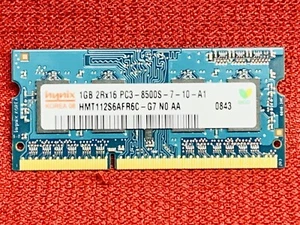 NEW-Hynix 1GB 2Rx16 PC3-8500S-7-10-A1 Laptop RAM Memory - Picture 1 of 2