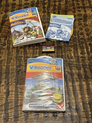 VTech V.reader Learning Madagascar 3 Europes Most Wanted & Chuggington - NEW - Image 1 of 4