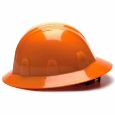 Pyramex Hard Hat Orange Full Brim With 4 Point Ratchet Suspension HP24140
