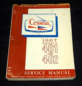 1967 Cessna Model 401 and 402 Service Manual - Picture 1 of 6
