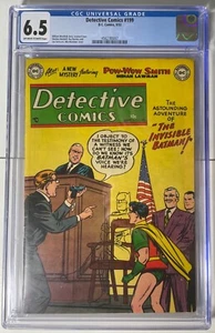 Detective Comics #199 (CGC 6.5) FN+, OW/WP, 1953, Batman/Robin, pre-codice - Foto 1 di 3