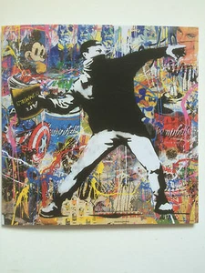 MR BRAINWASH, 'BANKSY THROWER' private view invitation card 2017. - Picture 1 of 6
