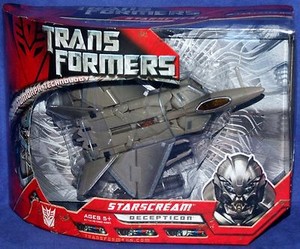 Transformers Movie Deception Voyager Class 8" STARSCREAM New 2006 F-22 Raptor