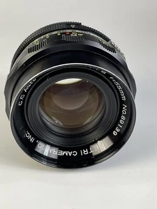 Petri 55mm f/1.8 C.C Auto Manual Focus Prime Standard Lens Vintage V22 - Picture 1 of 6
