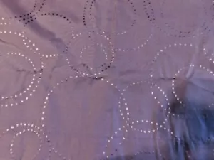 2 PANELS, DK LAVENDER/LT PURPLE BLACK OUT CURTAINS. 42" X 63" EACH,NWOT - Picture 1 of 5