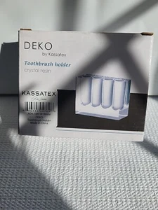 DEKO by Kassatex Crystal Resin Toothbrush Holder - Picture 1 of 4