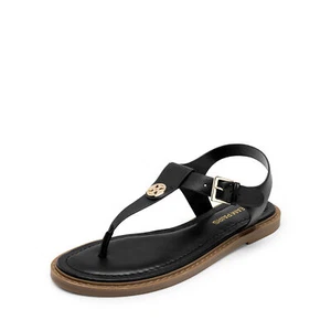 US Women T-Strap Flat Sandals Gladiator Summer Beach Vacation Thong Sandals - Picture 1 of 39