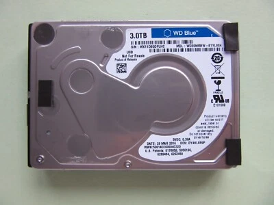 WD Western Digital WD30NMRW-81YL9S4 Hard Drive 3TB HDD USB March 2016 WX11D - Image 1 of 4