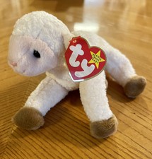 TY Beanie Baby - EWEY the Lamb (5.5 inch) - NWT Stuffed Animal Toy S3