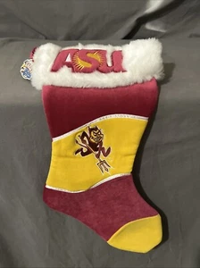 ASU Arizona State Sun Devils Sparky Christmas Stocking 18" New W/ Tags - Picture 1 of 9