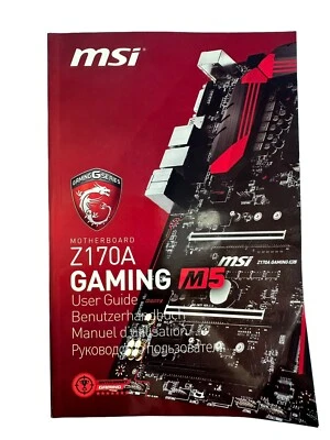 msi Gaming Series User Guide Book Only Motherboard Z170A Gaming M5 Manual - Image 1 of 4