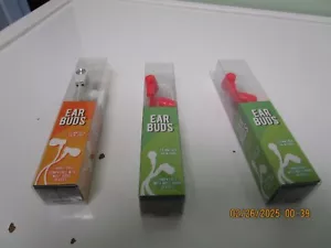 Ear buds 3.5 mm jack, 48 inch cord; two colors - Picture 1 of 5