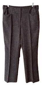 Anne Klein Damenhose Größe 14 braun gesprenkelt gerades Bein elegant professionell gebraucht, in einwandfreiem Zustand - Bild 1 von 24