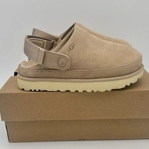 UGG Zoccolo sabbia UK stile beige caldo ^_^BRAND NUOVO taglia Goldens sandali AA UG