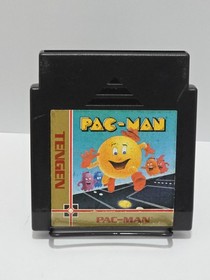 Pac-Man (Nintendo, 1990) NES game only authentic tested Tengen black cartridge