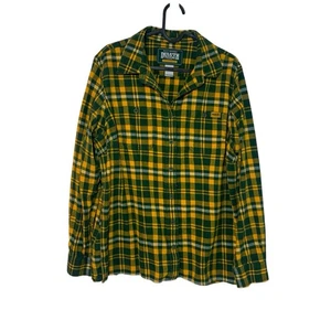Duluth Trading Co Green Bay Packers kariertes Flanellhemd Damen L Knopfleiste warm - Bild 1 von 9