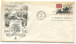 1964 Battle of the Wilderness 5¢ FDC – Civil War Centennial ArtCraft Cachet - Picture 1 of 2