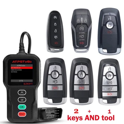 Programa de llavero inteligente sin llave Ford Edge Explorer 2011-2021 de 2 piezas para repuesto Foto 1 de 4