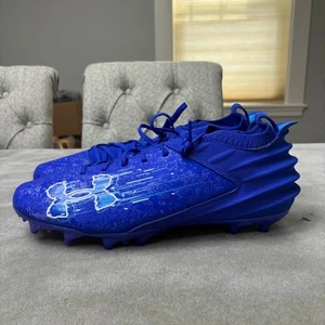 Under Armour Blur Smoke Suede 2.0 MC 'Team Royal Capri' Cleats Men's Size 13 - Picture 1 of 8