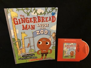 The Gingerbread Man Loose at the Zoo Book + Audio CD - Scholastic - Laura Murray - Picture 1 of 1