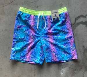 NEW NWT Chubbies Youth Large 14/16 Dinosaur Stretch Twill Shorts Armadas Cotton - Picture 1 of 7