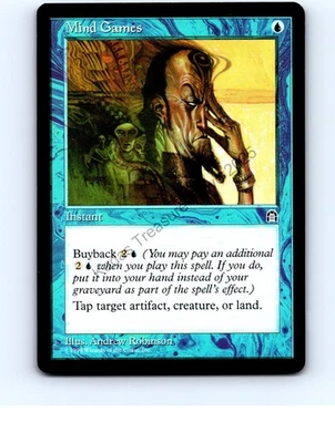 Mind Games Blue Stronghold MTG NP Near Mint or Better - Image 1 of 2